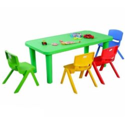 MIXED COLOR OF CHAIRS AND table