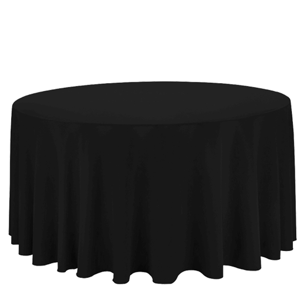 10 Seater Round Table with Black Cloth