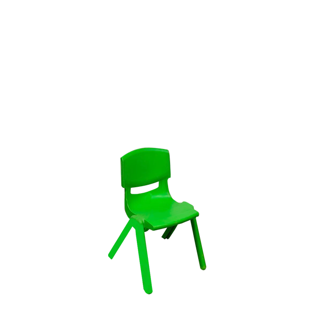 Plastic Colored Kids Chair - Green