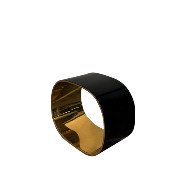 Wooden Black-Golden Stool